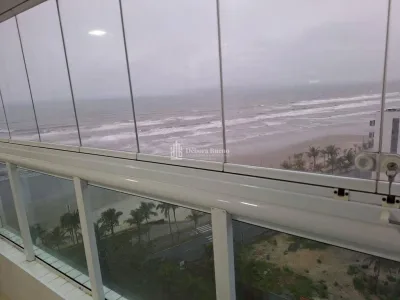 FLÓRIDA, VISTA MAR, MOBILIADO, 2 dorm, 1 suíte, 1 vaga, R$ 590 mil, ac. banco