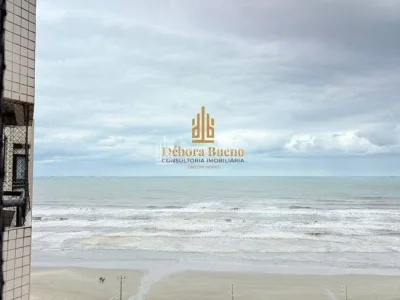 "FRENTE MAR MOBILIADO – 1 DORM, SACADA, 1 VAGA E VISTA DESLUMBRANTE"