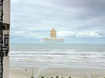 "FRENTE MAR MOBILIADO – 1 DORM, SACADA, 1 VAGA E VISTA DESLUMBRANTE"