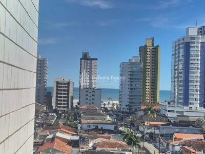 Guilhermina 1 Dorm, 1 Vaga, 65m²área útil, Sacada,Vista Mar –R$ 285 Mil