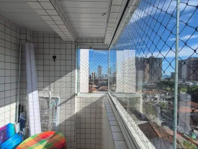 Guilhermina 1 Dorm, 1 Vaga, 65m²área útil, Sacada,Vista Mar –R$ 285 Mil