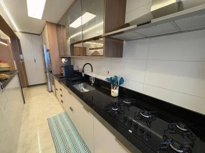 FRENTE MAR, LUXO! SOFISTICADO MOBILIADO 3 DORMITORIOS LAZER COMPLETO