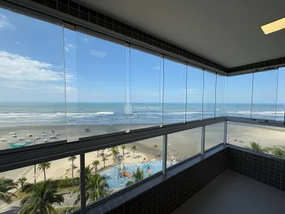 VISTA MAR TOTAL! SEMI-MOBILIADO 2 DORMT, CHURRASQUEIRA A CARVAO, 760 MIL , 2 VAGAS DEMARCADAS LAZER COMPLETO.