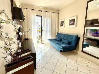 Frente Mar Vista Mar,1dorm MOBILIADO,1vaga,sacada e lazer,ACEITA BANCO APENAS R$410MIL
