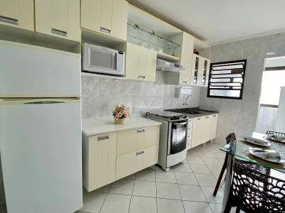 Frente Mar Vista Mar,1dorm MOBILIADO,1vaga,sacada e lazer,ACEITA BANCO APENAS R$410MIL