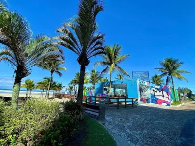 Frente Mar Vista Mar,1dorm MOBILIADO,1vaga,sacada e lazer,ACEITA BANCO APENAS R$410MIL