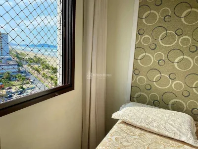 Frente Mar Vista Mar,1dorm MOBILIADO,1vaga,sacada e lazer,ACEITA BANCO APENAS R$410MIL