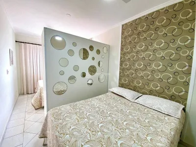 Frente Mar Vista Mar,1dorm MOBILIADO,1vaga,sacada e lazer,ACEITA BANCO APENAS R$410MIL