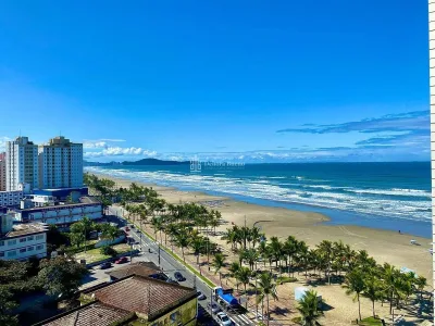 Frente Mar Vista Mar,1dorm MOBILIADO,1vaga,sacada e lazer,ACEITA BANCO APENAS R$410MIL