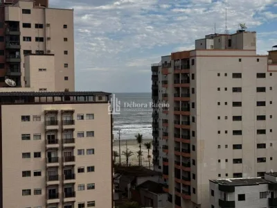 Apartamento Vista Mar, 2 dorm sendo os dois suíte, lazer completo, sacada gourmet, ar-condicionado, semi-mobiliado