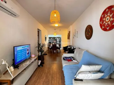 Apartamento Vista Mar, 2 dorm sendo os dois suíte, lazer completo, sacada gourmet, ar-condicionado, semi-mobiliado