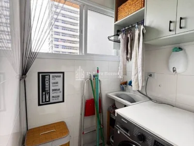 Apartamento Vista Mar, 2 dorm sendo os dois suíte, lazer completo, sacada gourmet, ar-condicionado, semi-mobiliado