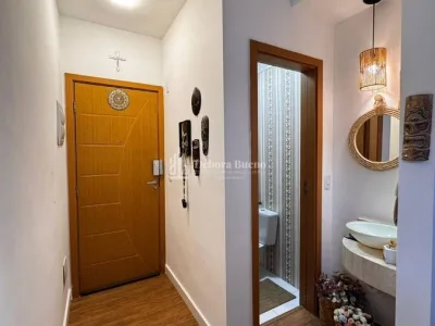 Apartamento Vista Mar, 2 dorm sendo os dois suíte, lazer completo, sacada gourmet, ar-condicionado, semi-mobiliado