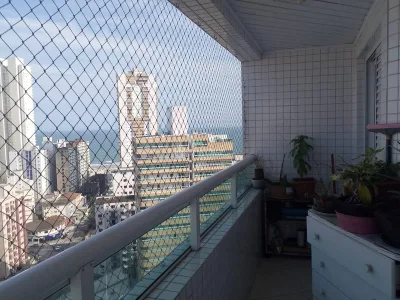 VISTA MAR | GUILHERMINA | 3DORM | 2VAGAS| SACADA GOURMET| CHURRASQUEIRA A CARVÃO| PORTEIRA FECHADA