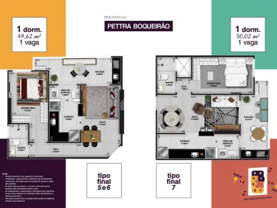 Boqueirão | LUXO | 1 DORMT| LAZER CLUBE R$375 mil.