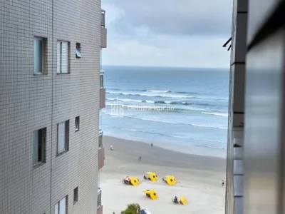 Frente Mar - oportunidade 1 dorm vista mar - Ocian R$315 Mil.