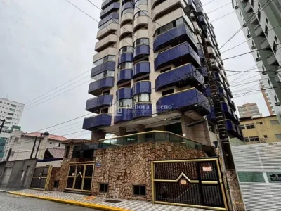 Quadra da Praia- 1 dorm - 1 banheiro -2 sacadas - Mobiliado - Lazer R$340 Mil.