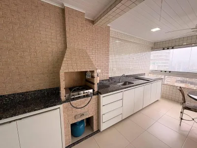 SOFISITICADO, 4 DORMT CANTO DO FORTE VISTA MAR TODO MOBILIADO! LAZER CLUBE