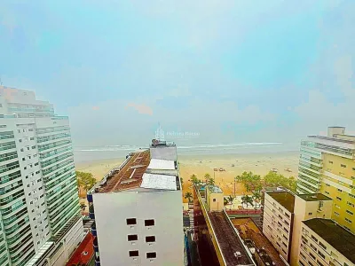 SOFISITICADO, 4 DORMT CANTO DO FORTE VISTA MAR TODO MOBILIADO! LAZER CLUBE