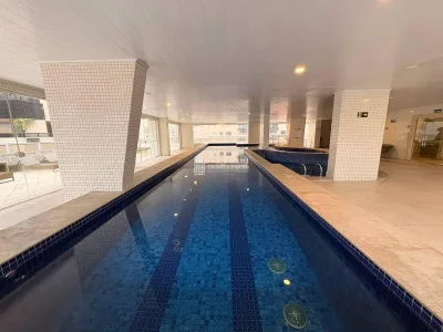 SOFISITICADO, 4 DORMT CANTO DO FORTE VISTA MAR TODO MOBILIADO! LAZER CLUBE