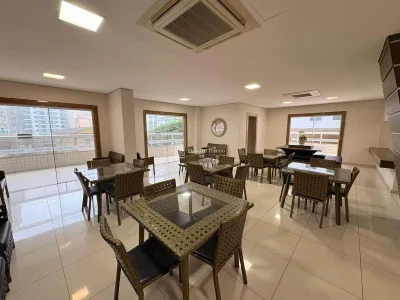 SOFISITICADO, 4 DORMT CANTO DO FORTE VISTA MAR TODO MOBILIADO! LAZER CLUBE