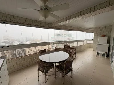 SOFISITICADO, 4 DORMT CANTO DO FORTE VISTA MAR TODO MOBILIADO! LAZER CLUBE