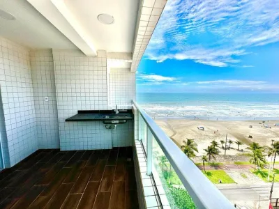 FRENTE MAR! Pronto Para Morar 2 Dormts Varanda Gourmet, R$ 164.500 Entrada