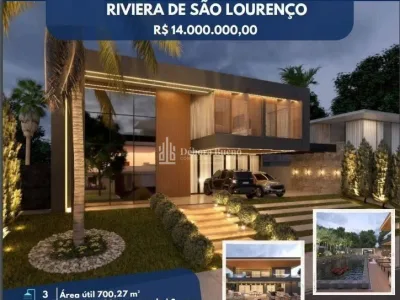 MANSÃO MARAVILHOSO !!! RIVIERA SÃO LOURENÇO 6 SUITES ESPAÇO GOURMET