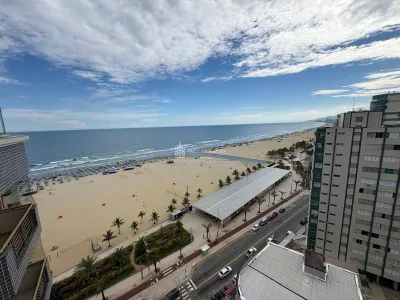 COBERTURA DUPLEX VISTA MAR !!! GUILHERMINA 3 DORMITORIOS 2 VAGAS DEMARCADAS MOBILIADO
