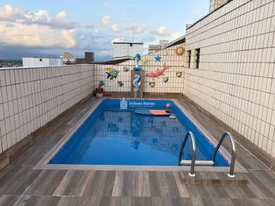 COBERTURA MARAVILHOSA COM PISCINA, 500m², JARDIM, VISTA MAR !!! 3 DORMITORIOS SUITES E AREA GOURMET.