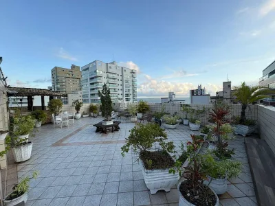 COBERTURA MARAVILHOSA COM PISCINA, 500m², JARDIM, VISTA MAR !!! 3 DORMITORIOS SUITES E AREA GOURMET.