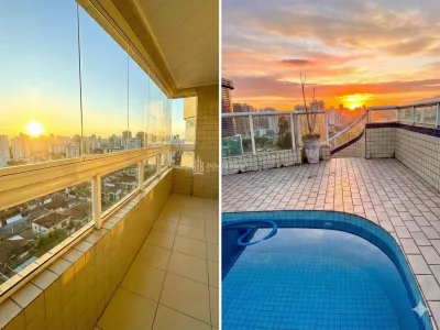 Cobertura Guilhermina 3 Dorm, 2 Suítes, 2 Vagas, Lazer Completo, Sacada Gourmet