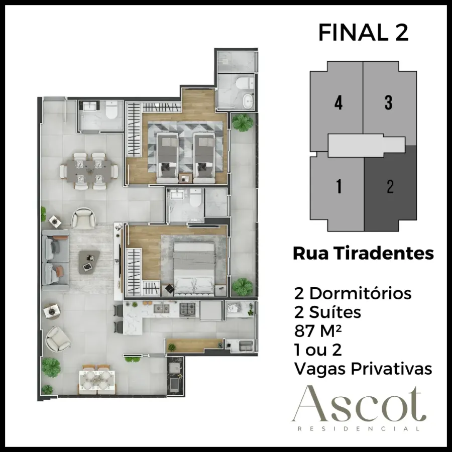 Apartamento 2 dorm. no Canto do Forte, pronto para morar — foto 4