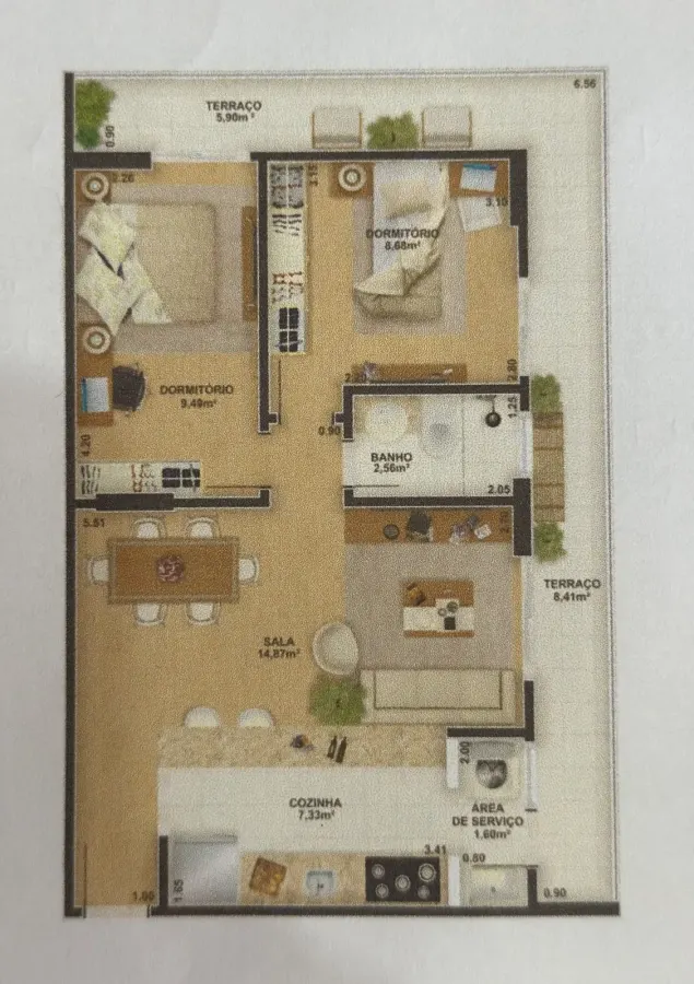 Apartamento 2 quartos no Imperador — foto 1