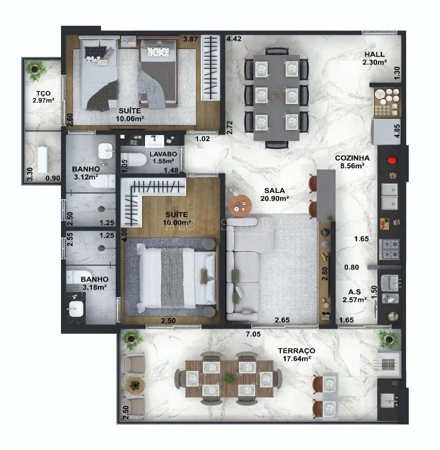 Apartamento 3 quartos no Aviação — foto 2