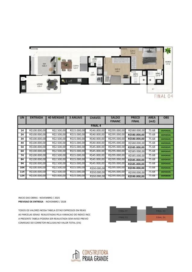 Apartamento 2 quartos no Caiçara — foto 5