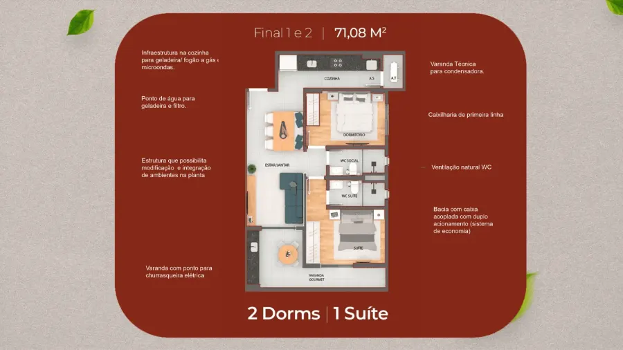 Apartamento 2 quartos no Guilhermina — foto 2