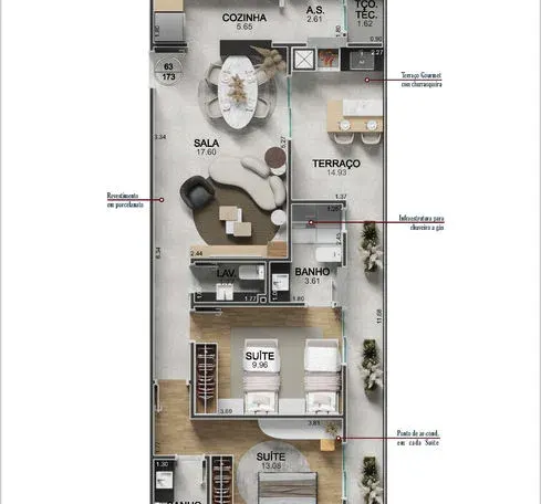 Apartamento 2 quartos no Vilamar — foto 4