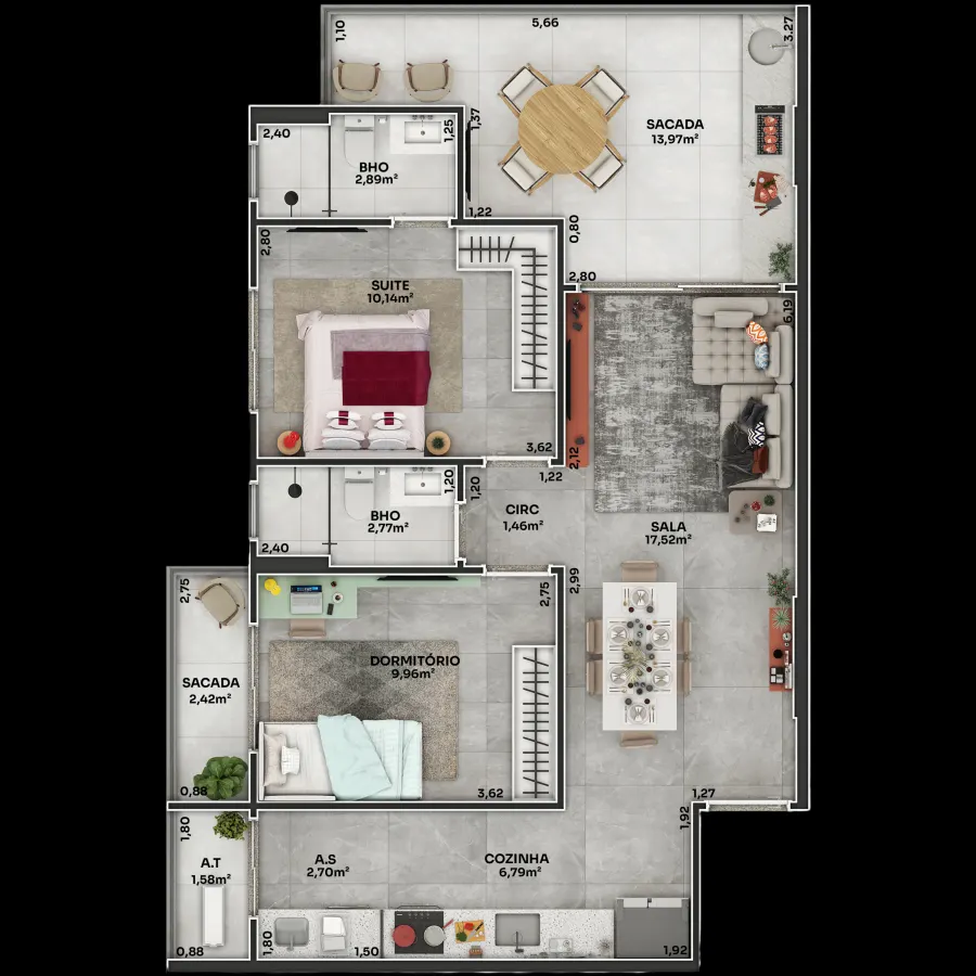 Apartamento 2 quartos no Boqueirão — foto 7