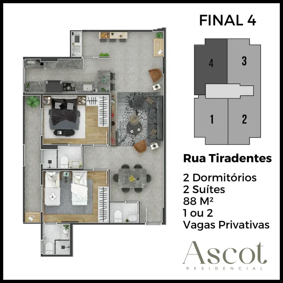 Apartamento 2 dorm. no Canto do Forte, pronto para morar — foto 6
