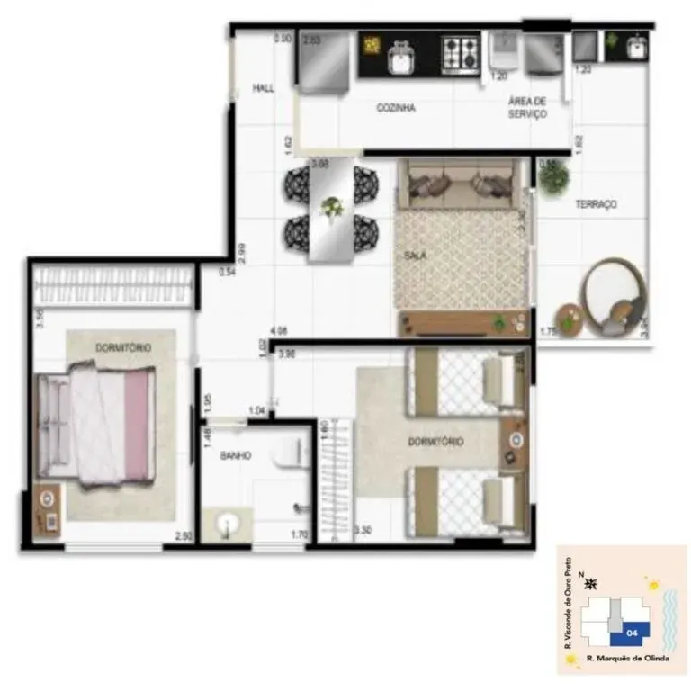 Apartamento 1 quarto no Jardim Real — foto 18