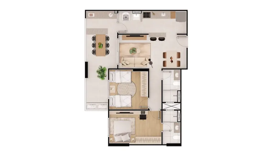 Apartamento 3 quartos no Vila Caiçara — foto 5