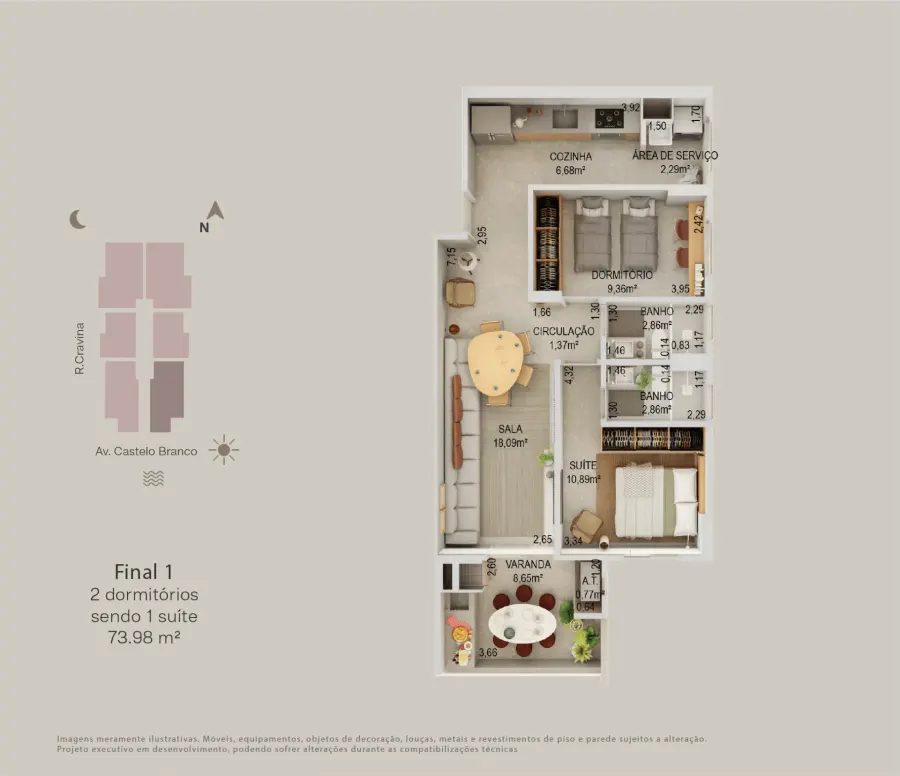 Apartamento 2 quartos no Jardim Real — foto 7