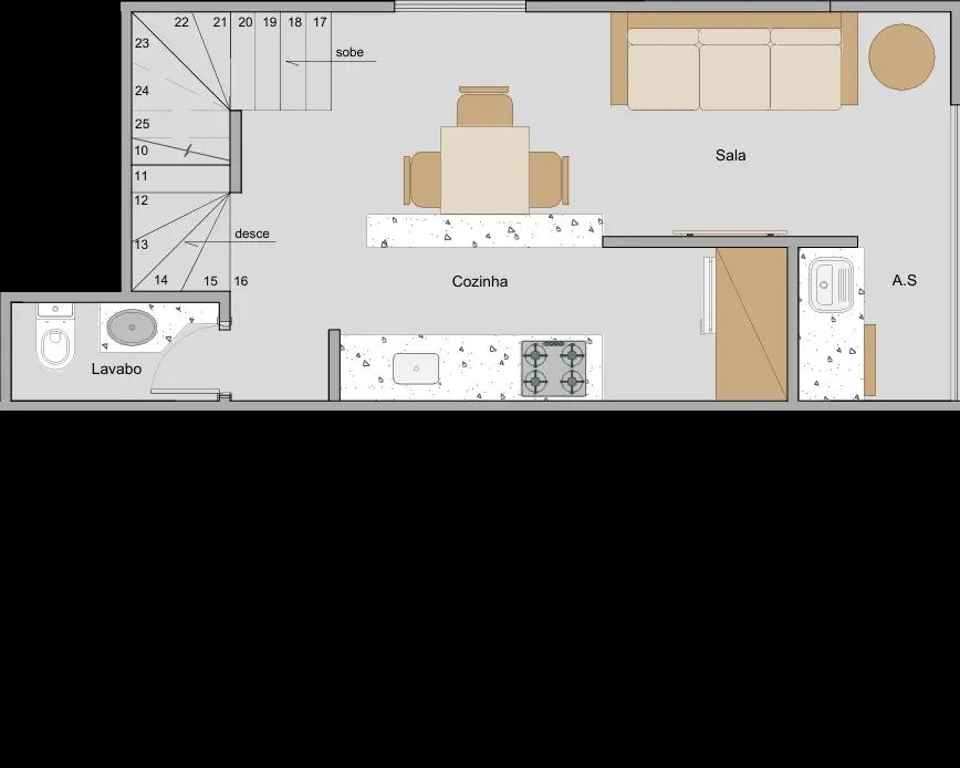 Casa 2 quartos no Vila Tupi — foto 1
