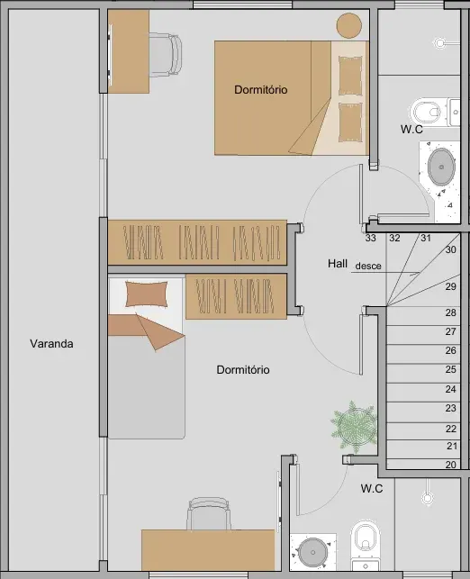 Casa 2 quartos no Vila Tupi — foto 5