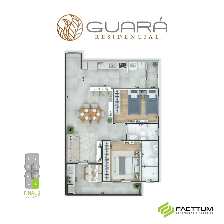 Apartamento 2 quartos no Guilhermina — foto 1