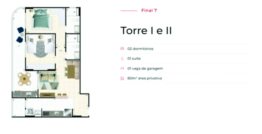 Apartamento 2 quartos no Ocian — foto 39