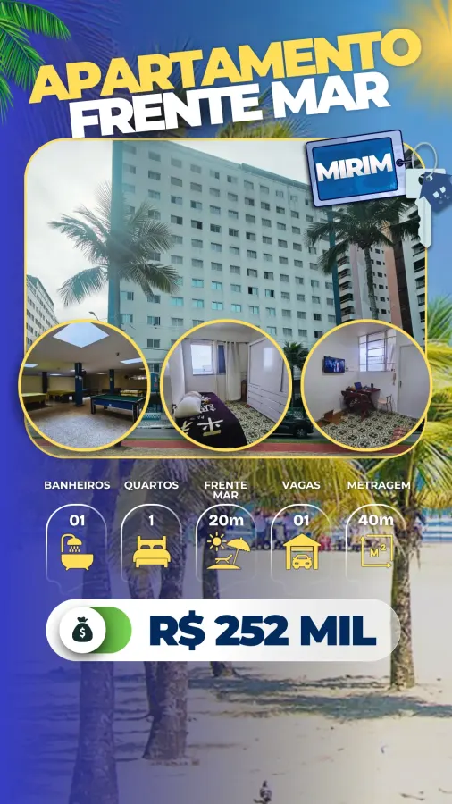 Apartamento 1 quarto no Mirim — foto 1