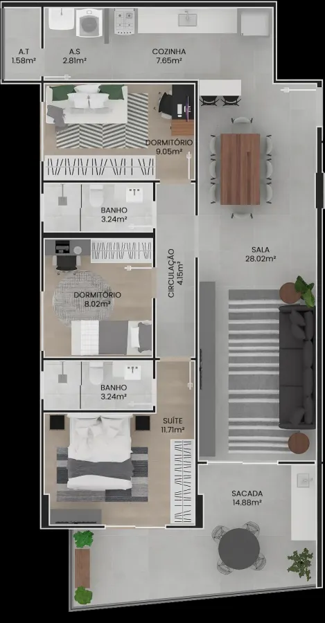 Apartamento no Vila Tupi — foto 7