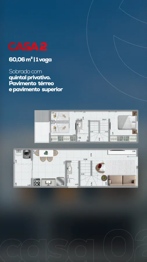 Casa 2 quartos no Tude Bastos — foto 2